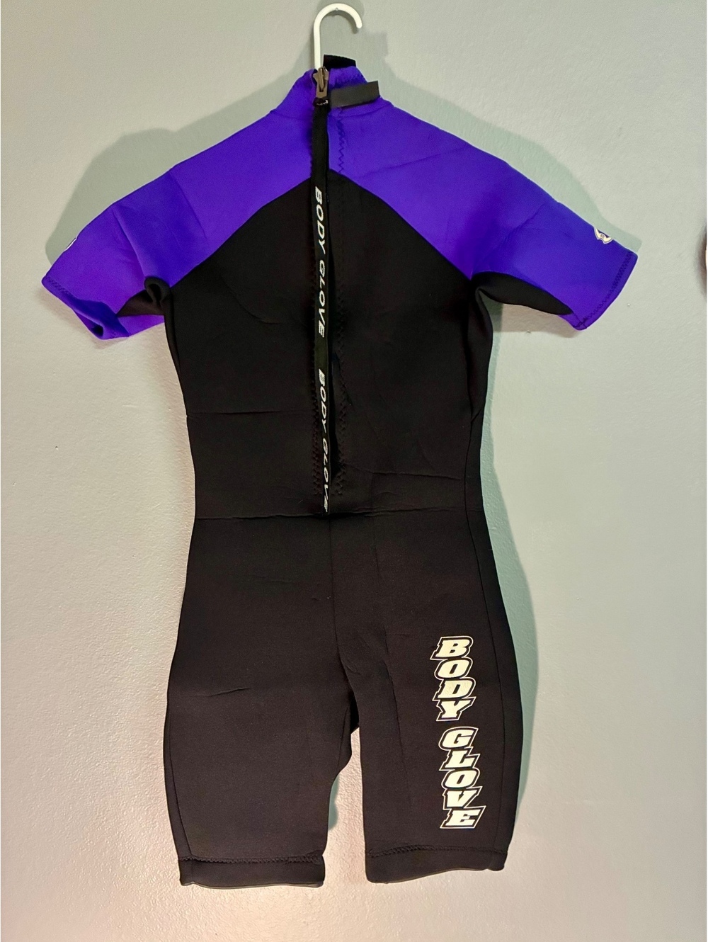 Body Glove Men's Size Medium Short Sleeve Wetsuit Springsuit Black Purple - Picture 2 of 8
